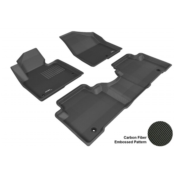 3D Maxpider HYUNDAI SANTA FE SPORT 2013 KAGU BLACK R1 R2 Floor Mat L1HY01701509 - main